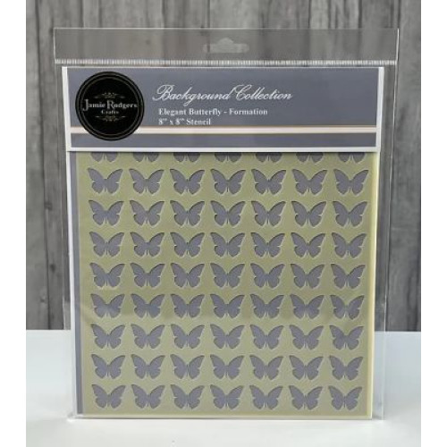  Formation -Elegant Butterfly Stencil- by Jamie Rodgers Crafts