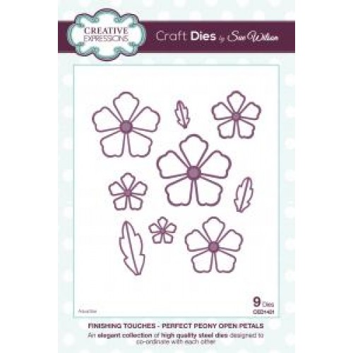 Perfect Peony Open Petal - Finishing Touches  Die Collection