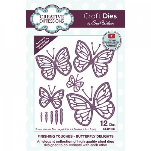 Butterfly Delight - Finishing Touches  Die Collection CED1533