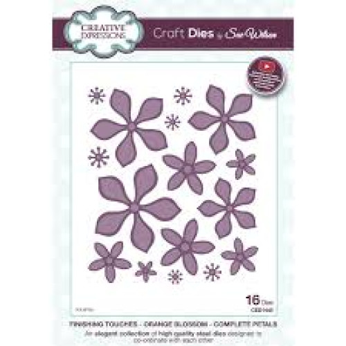 Orange Blossom complete Petal - Finishing Touches  Die Collection CED1445