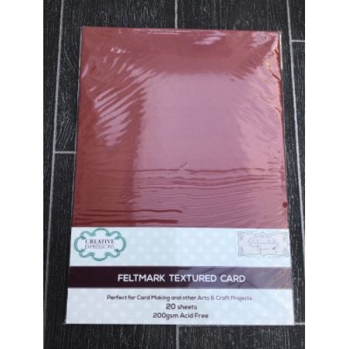 Cherry  - Feltmark Textured Card TC943