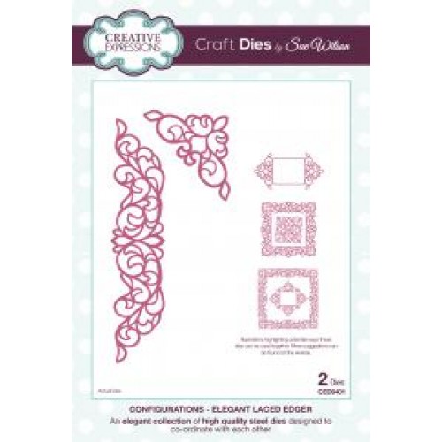 Elegant Laced Edger  - Configurations  Die Collection ced6401