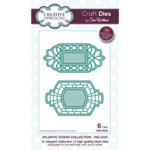 Tag Duo - Atlantic Ocean  Countries  Die Collections CED13003