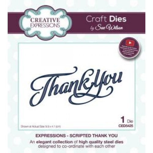 Scripted Thank You - Expressions  Die Collection CED5425