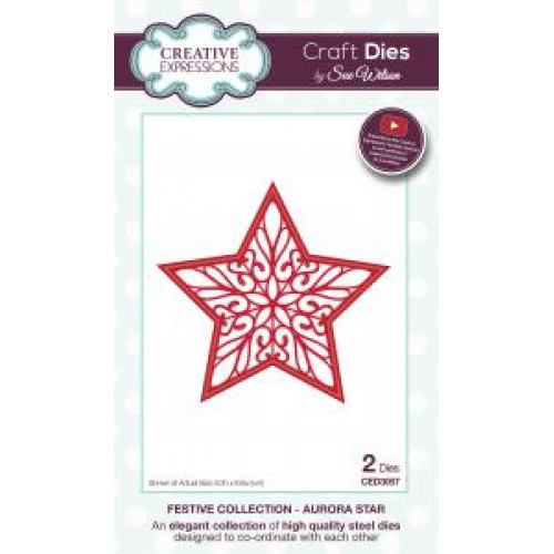 Creative Expressions Festive Collection Poinsettia Star CED3093
