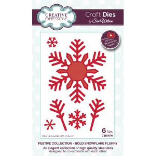 Bold Snowflake Flurry  - Festive Collection ced3076