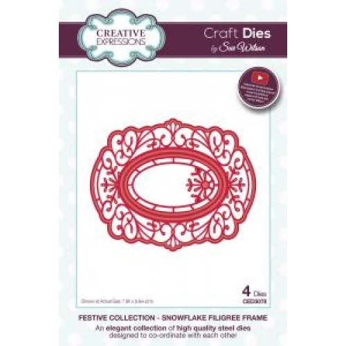 Snowflake Filigree Frame - Festive Collection ced3078
