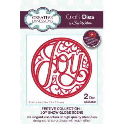 Joy Snow Globe Scene - Festive Collection ced3082
