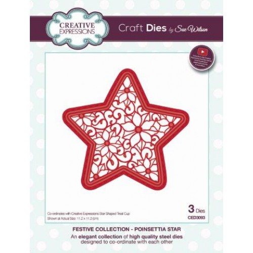 Poinsettia Star - Festive Collection ced3093