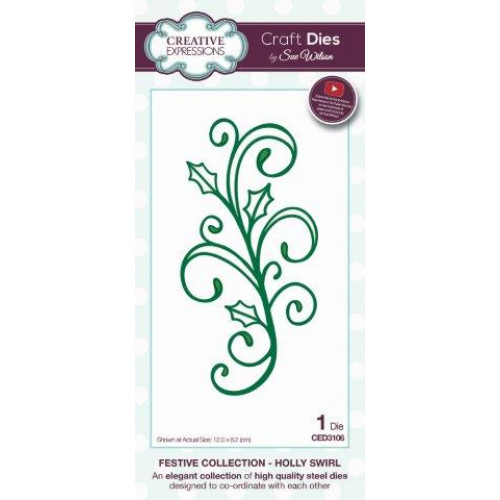 Holly Swirl - Festive Collection ced3106