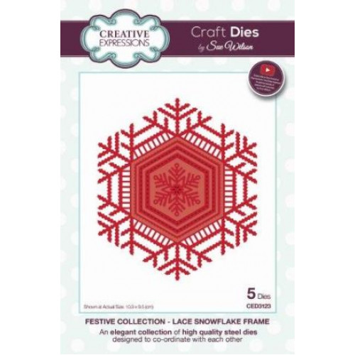 Lace Snowflake Frame - Festive Collection ced3123