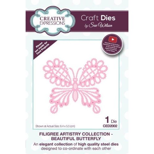 Beautiful Butterfly  - Filigree Artistry Die Collection CED2002