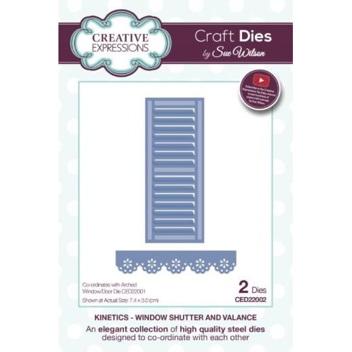 Window Shutter And Valance  - Kinetics  Die Collection CED22002