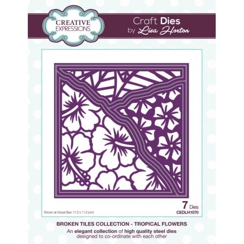Tropical Flowers - Broken Tiles Collection