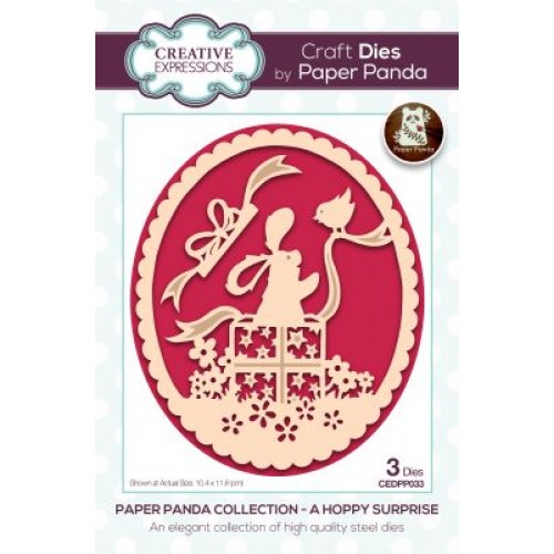 a hoppy surprise  - Paper Panda Craft Dies CEDPP033