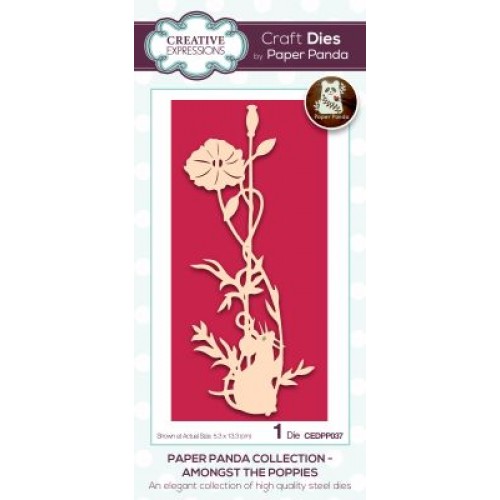 among the poppies - Paper Panda Craft Dies CEDPP037
