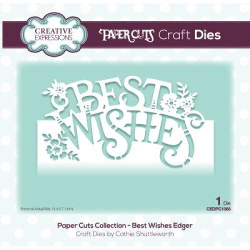 best wishes Edger  - Paper Cuts Collection CEDPC1068