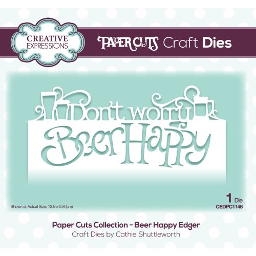 Beer Happy Edger  - Paper Cuts Collection CEDPC1146