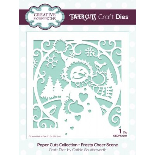frosty cheer scene - Paper Cuts Collection CEDPC1211