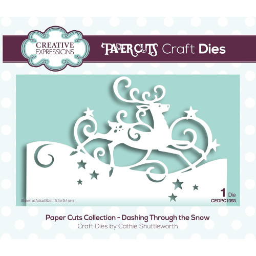 dashing through the snow  - Paper Cuts Collection CEDPC1093