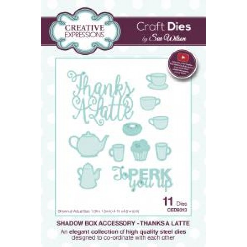 Thanks A latte - Shadow Box Accessory Collections CED9313