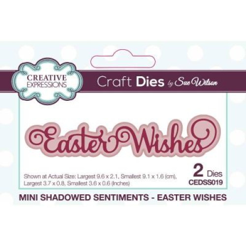 Easter Wishes - Mini Shadowed Sentiment