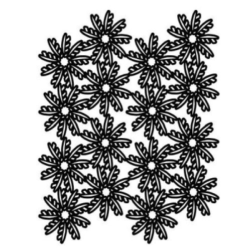 lacy floral leaves  A5 stencil  - by lisa horton & creative expressions