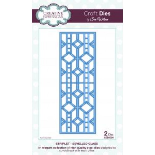 Bevelled Glass  - Striplet  Die Collection ced1604