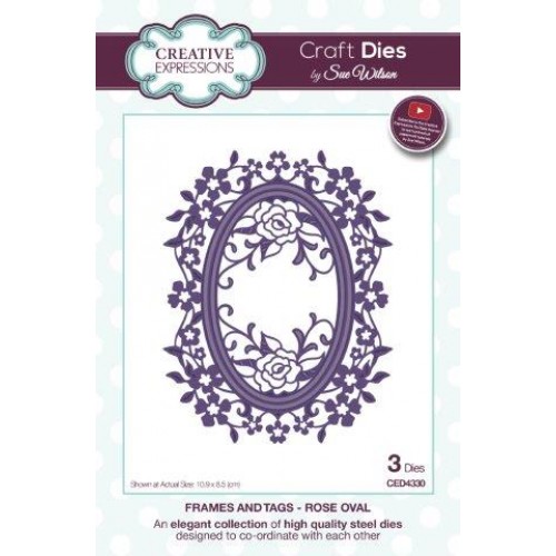 Rose Oval - Frames & Tags Die Collection ced4330