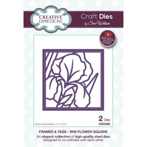 Iris Flower Square - Frames & Tags Die Collection