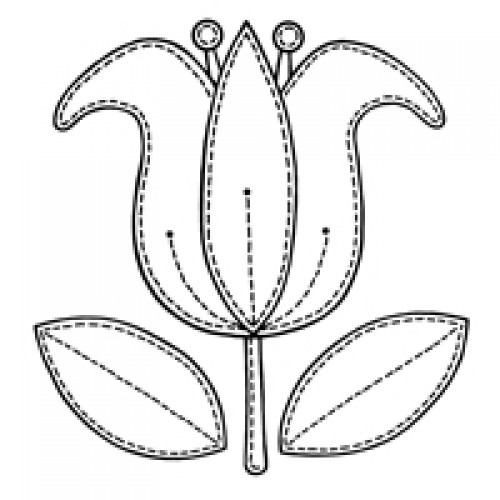 Tulip Patch - Woodware Clear Stamps -32