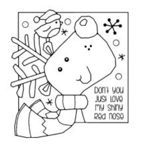 Shinny Nose - Woodware Clear Stamps -30
